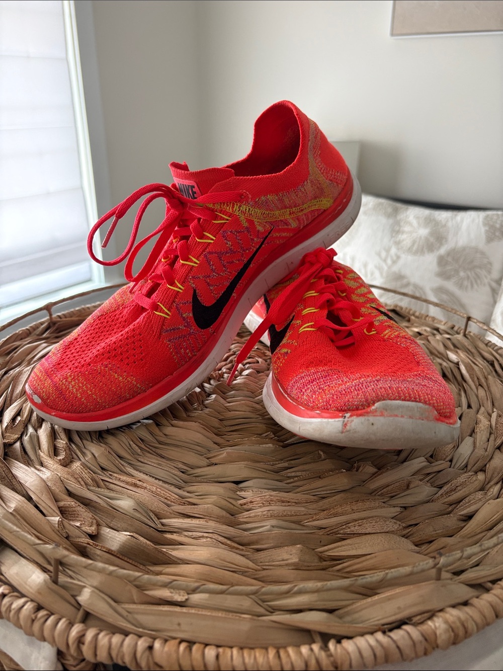 Nike Free 4.0 Flyknit – Hot Lava Running Shoes Size 11.5